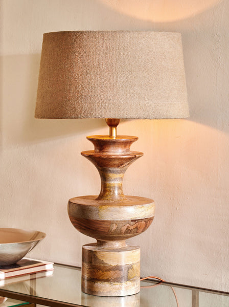 Badur Mango Wood Table Lamp