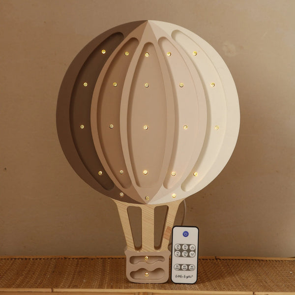 Hot Air Balloon Lamp - Cappuccino Rainbow