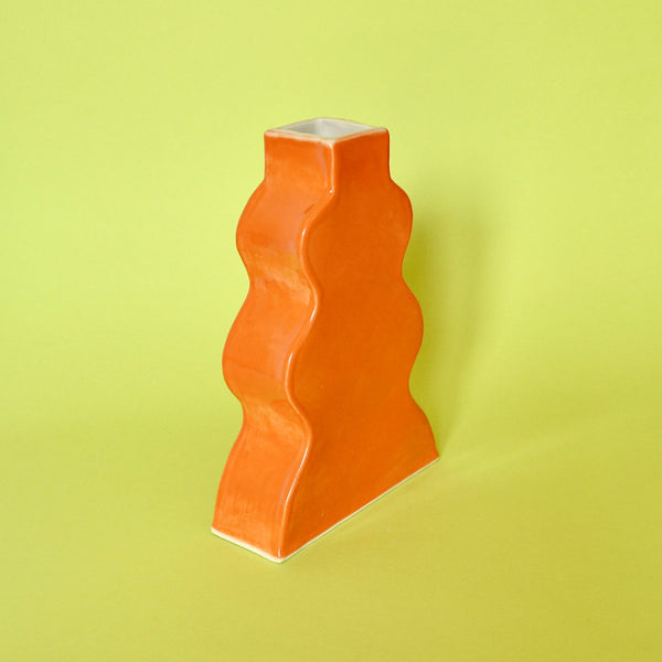 Wavy Vase - Orange