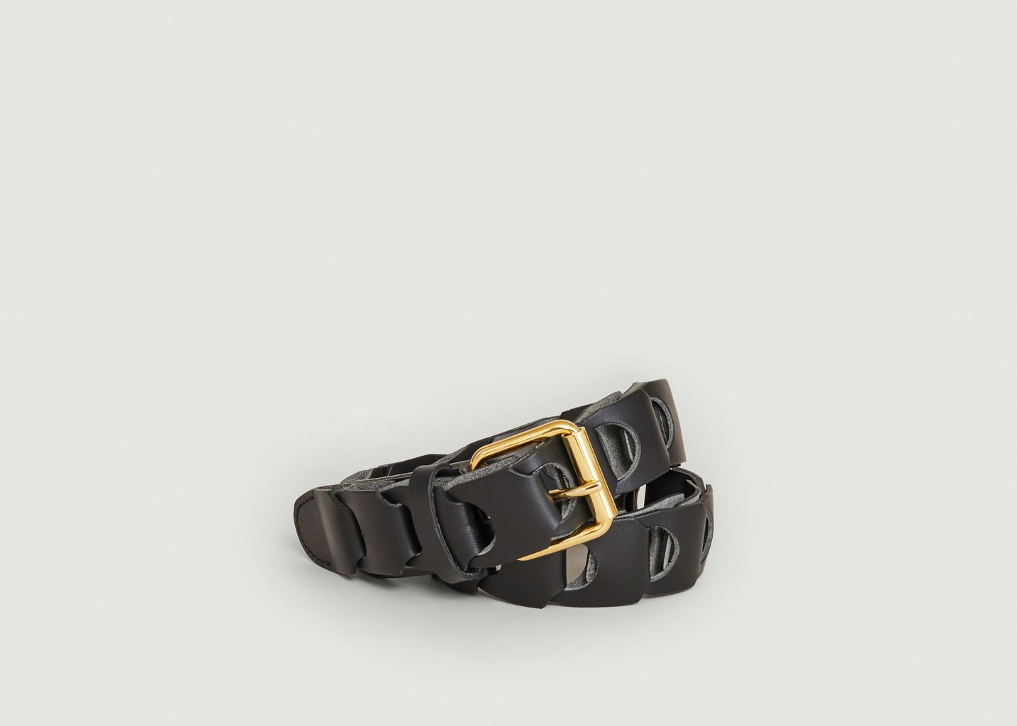 L’Exception Paris Braided Belt Made Of Recycled Leather