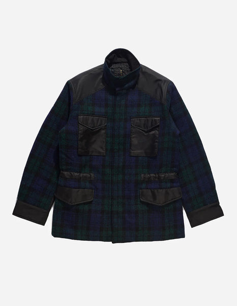 Harris Tweed M65 Jacket - Black Watch Check