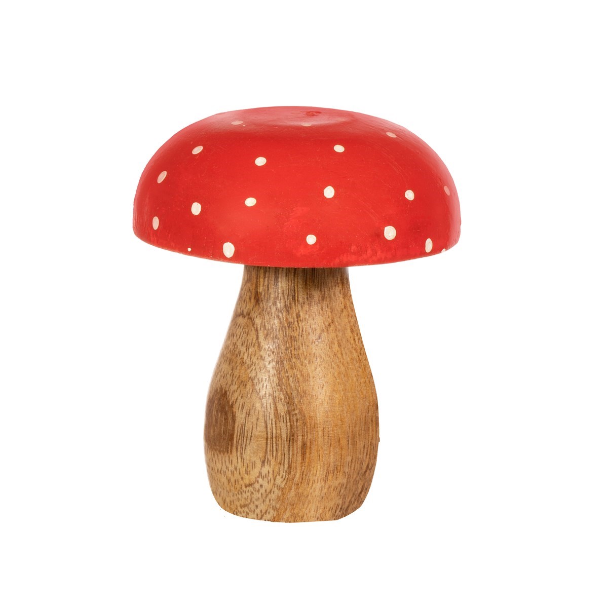 Red Mushroom Wooden Decoration