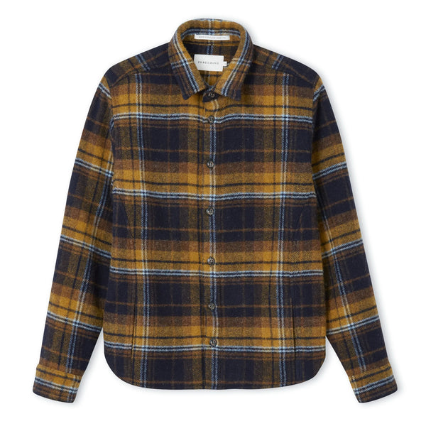 Failand Wool Overshirt Navy / Ochre