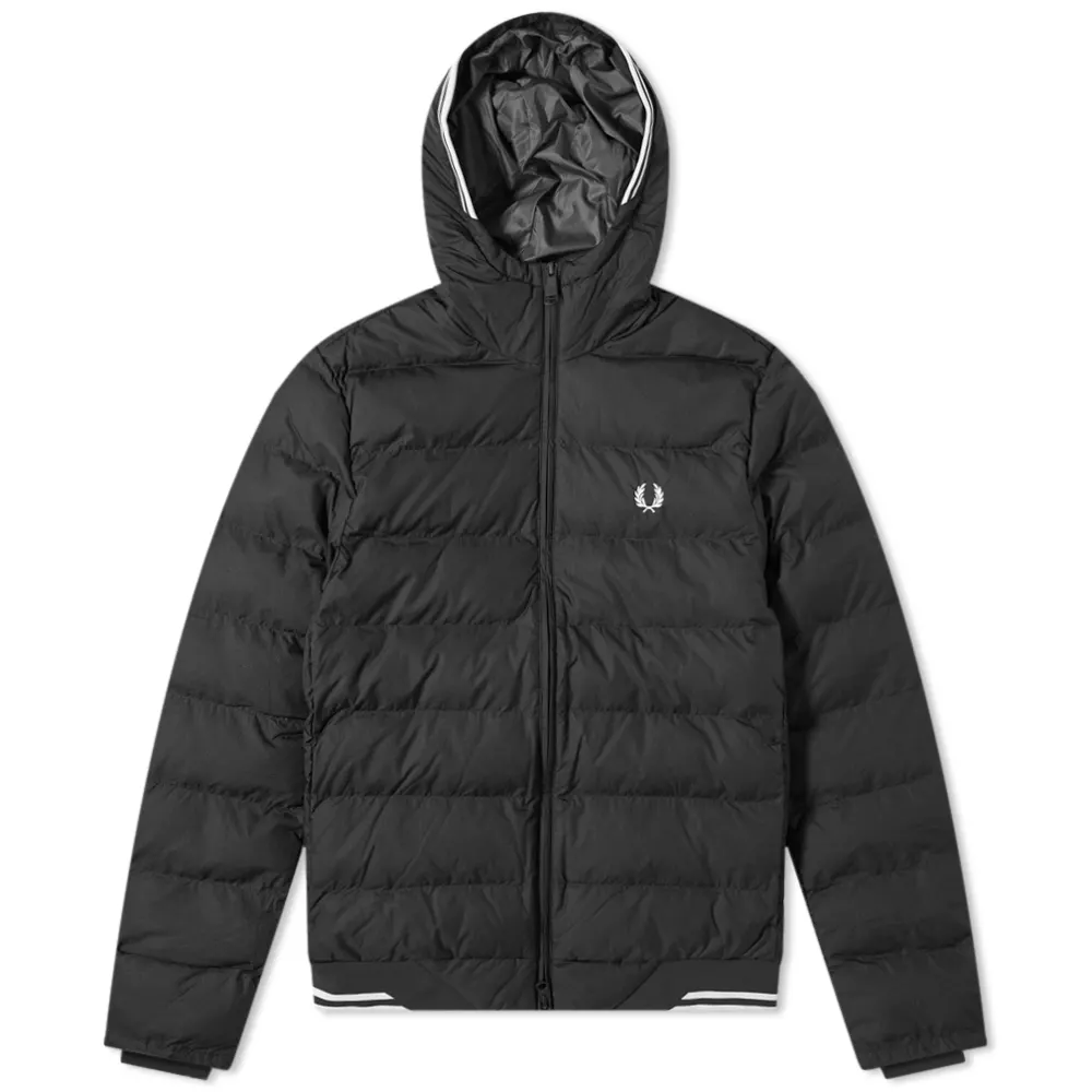 Fred Perry Fred Perry Hooded Insulated Jacket Black
