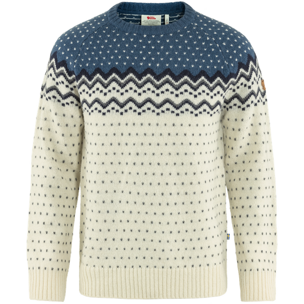 Ovik Knit Sweater - Chalk White/indigo Blue