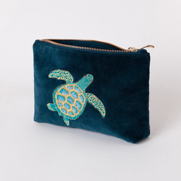 Elizabeth Scarlett Turtle Marine Make Up Bag