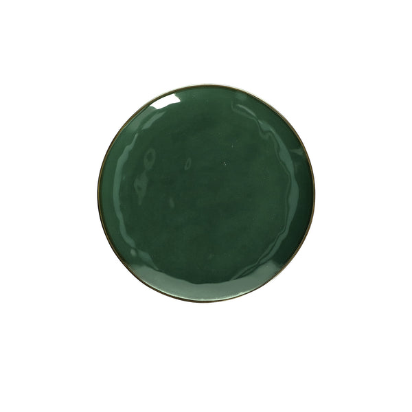 Rose & Tulipani Concerto Salad Plate - Forest Green