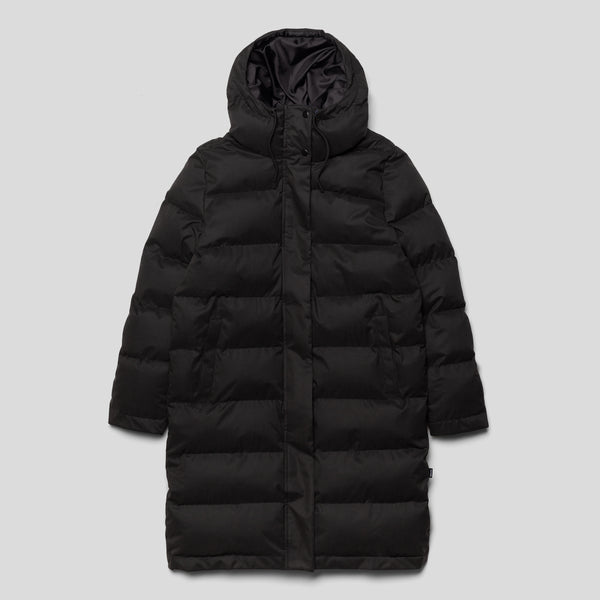 Black Hooded Puffer Jacket