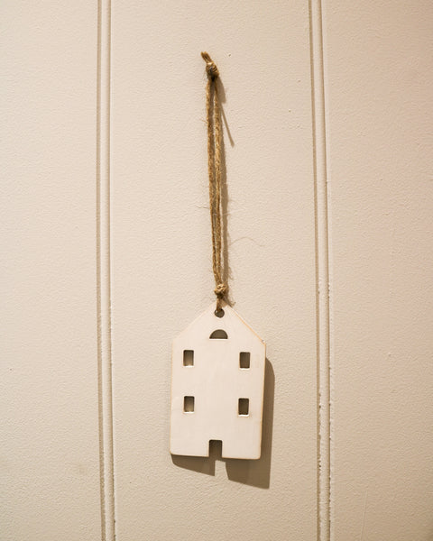 Wooden Scandi House Christmas Decoration