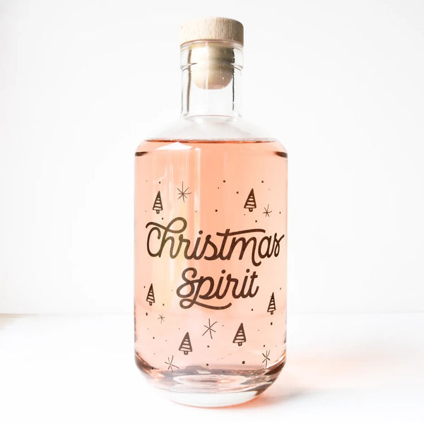 Christmas Spirit Glass Decanter