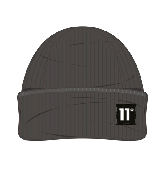 11 Degrees - Knitted Beanie - Charcoal