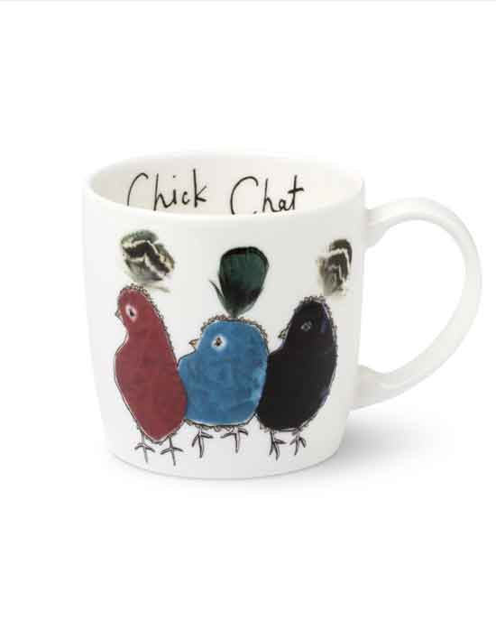 Anna Wright Chick Chat Bird Mug