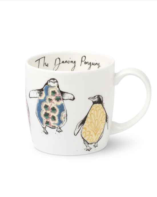 Anna Wright The Dancing Penguins Mug - New