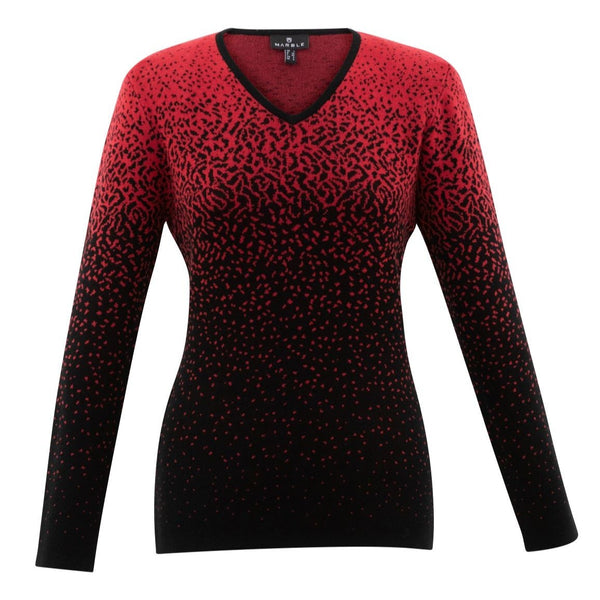 Red and Black Sweater 6327