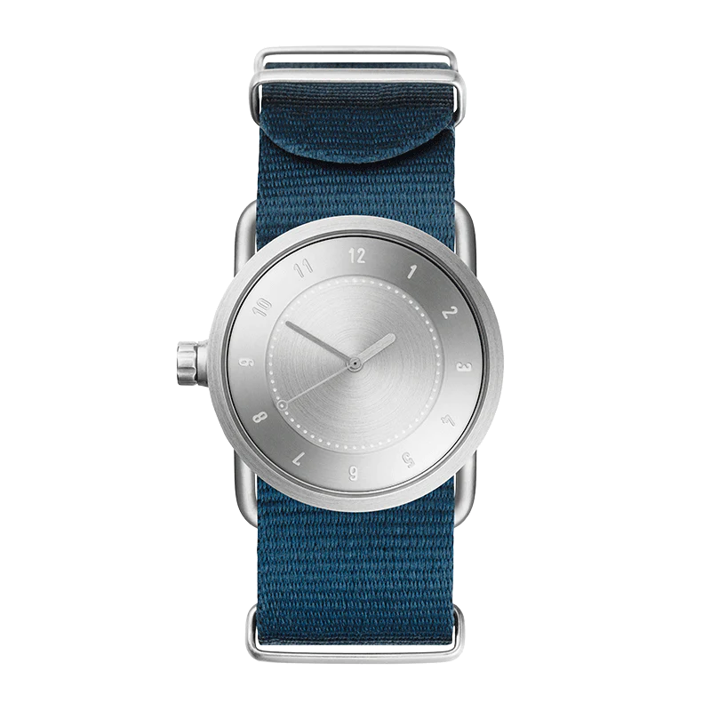 TID Watches No.1 33mm Steel / Blue Nylon Wristband/Steel buckle