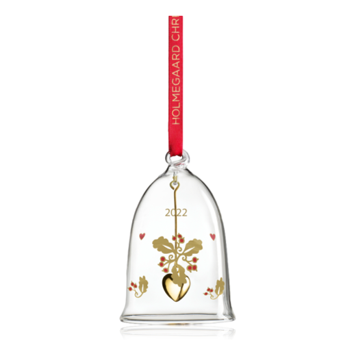Holmegaard Clear Glass Annual Christmas Bell Decoration 2022