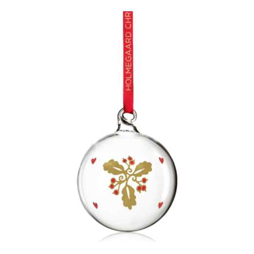 Holmegaard Clear Glass Annual Christmas Bauble Decoration 2022