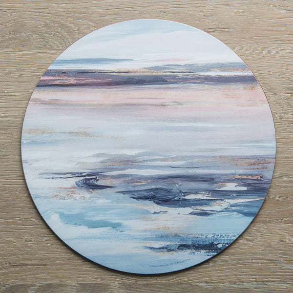Distinctly Living Set Of 4 Round Calm Placemats