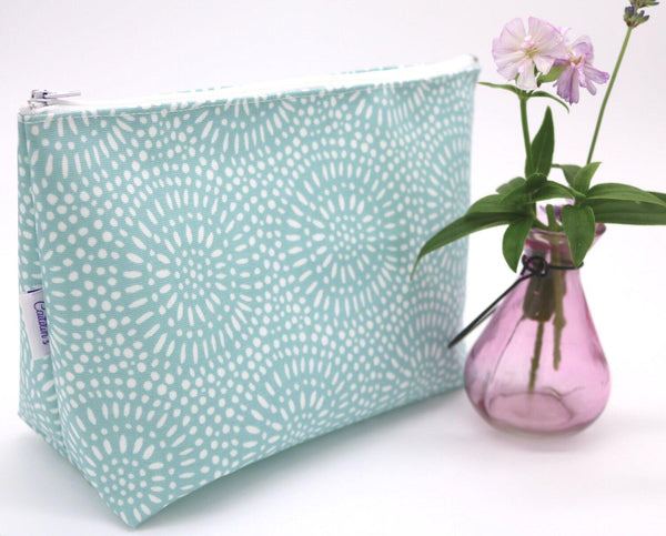 Oilcloth Wash Bag - Green Mosaic