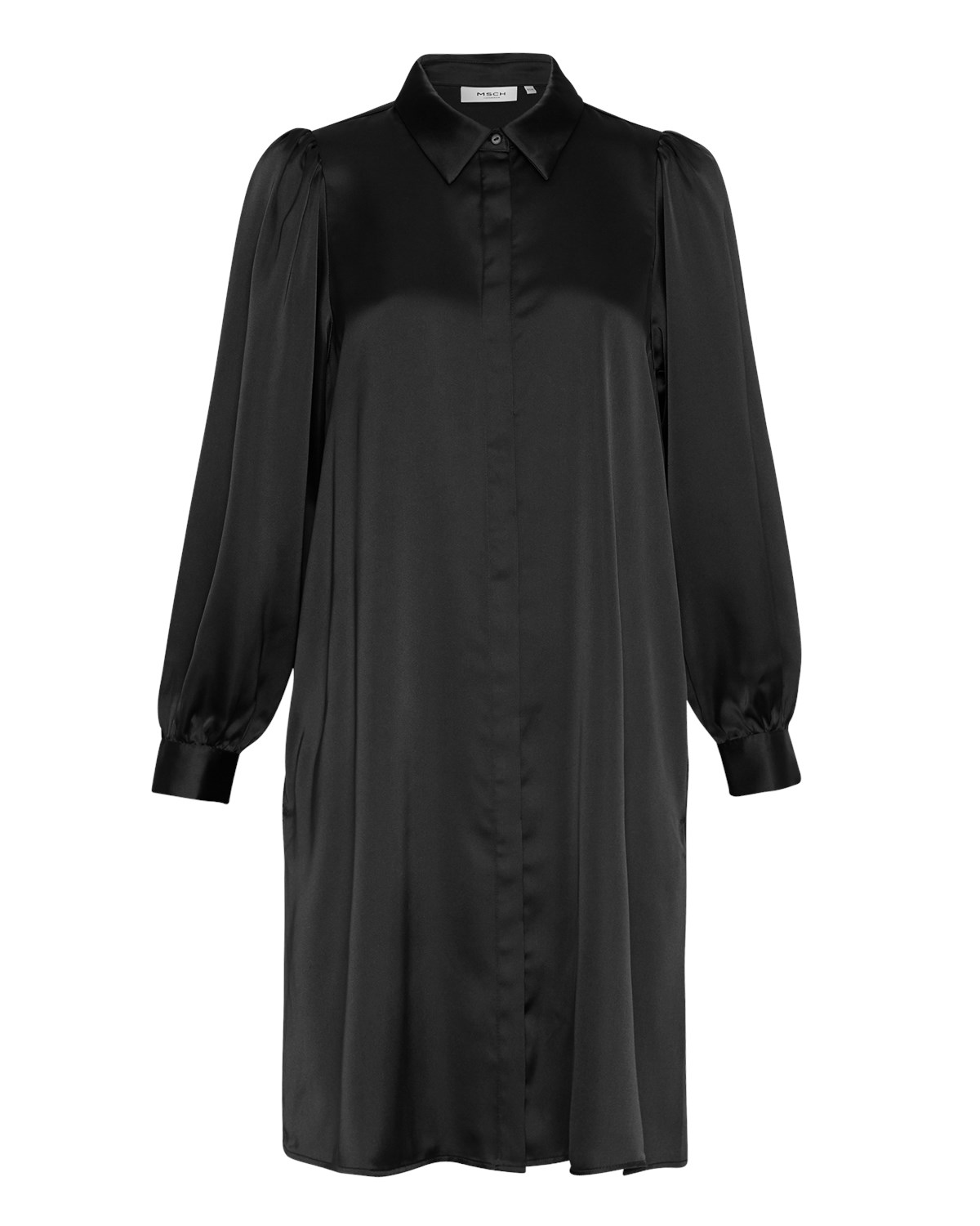 Moss Copenhagen Black Jeanita Shirt Dress