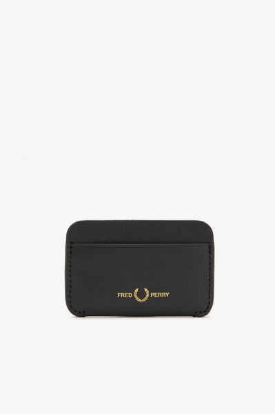 Fred Perry Burnished Leather Cardholder - Black