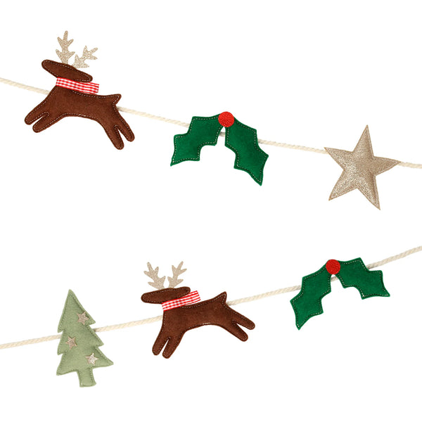 : Festive Icon Felt Garland