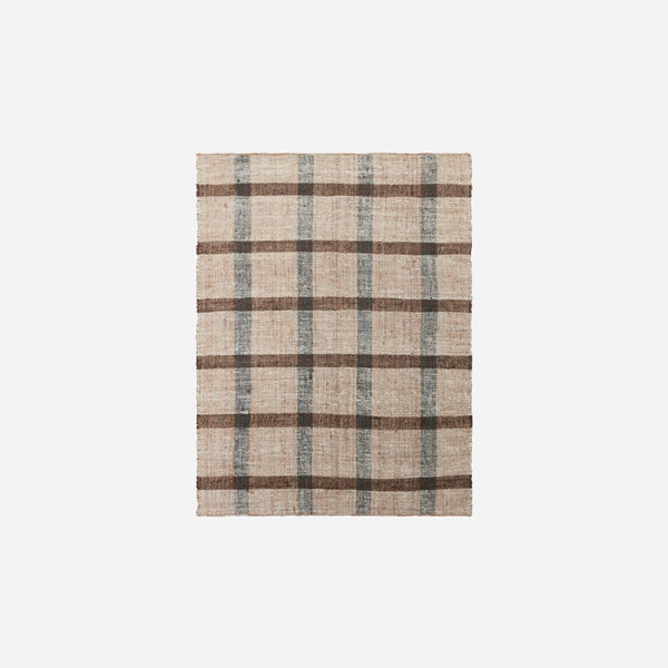 Natural Jute Check Rug