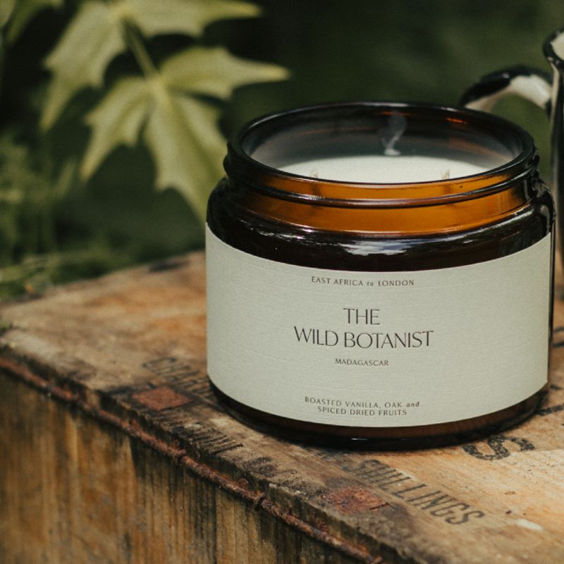 The Wild Botanist Madagascar: Roasted Vanilla, Oak & Spiced Dried Fruits Double Wick Candle