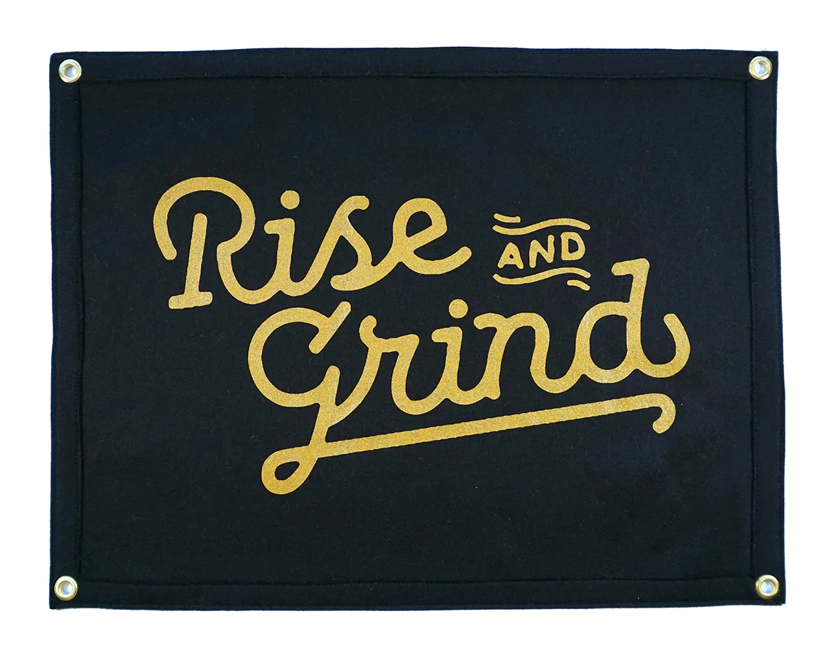 Oxford Pennant Rise and Grind Camp Flag