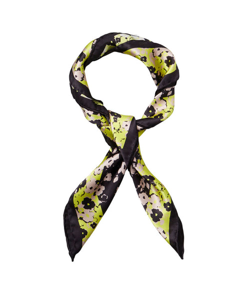 Donna Black Silk Scarf