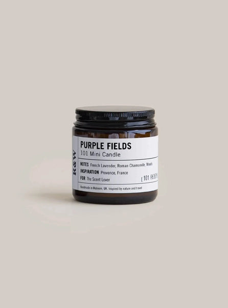 Mini Purple Fields / French Lavender Roman Chamomile Woods/ Soy Candle 7.6oz