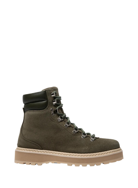 Hiking Boots In Suede Military From