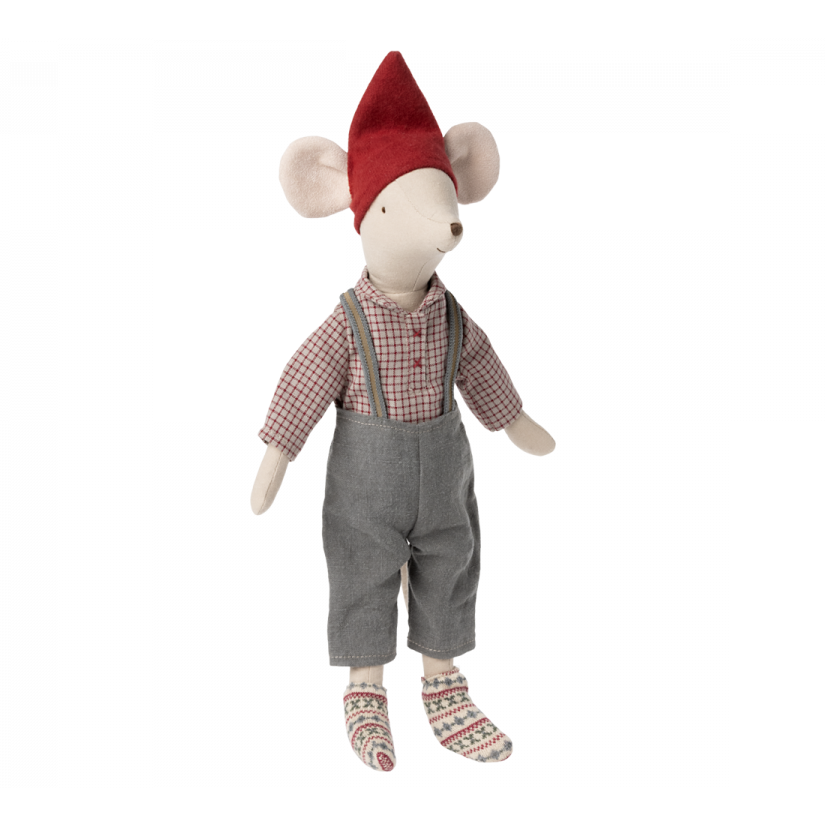 Maileg Maileg Christmas Mouse - Medium Boy