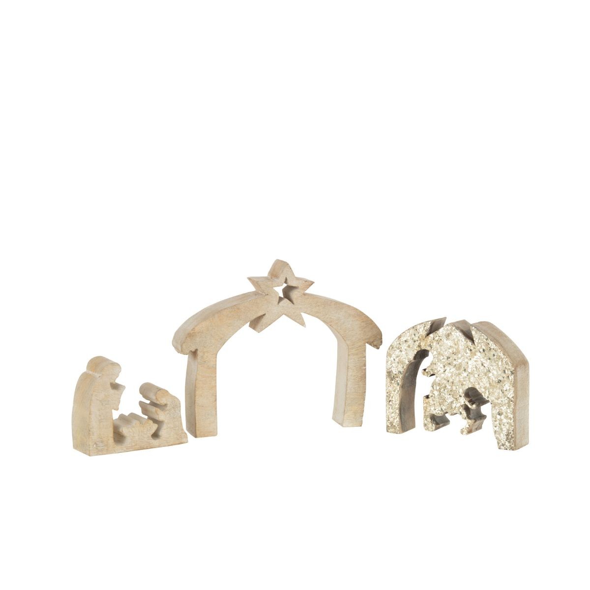 Glitter Wood Nativity Puzzle