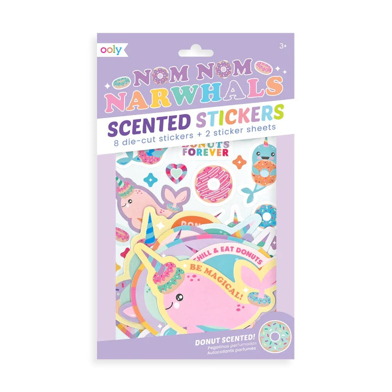 Ooly Ooly Scented Scratch Stickers -nom Nom Narwals