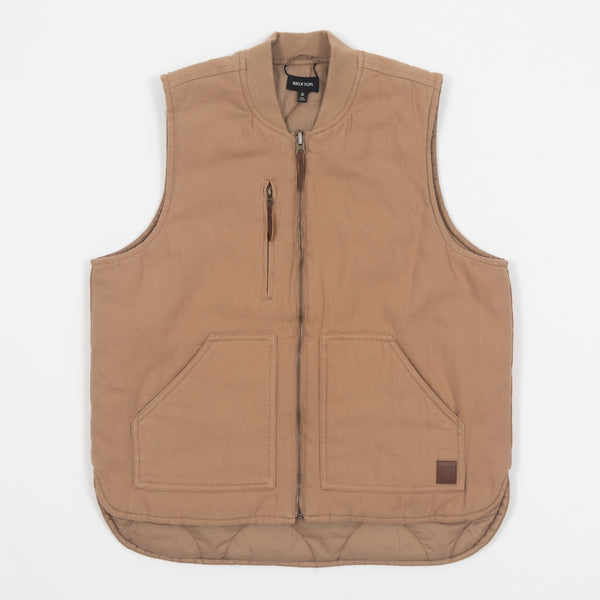 Brown Abraham Reversible Vest Jacket in Mojave