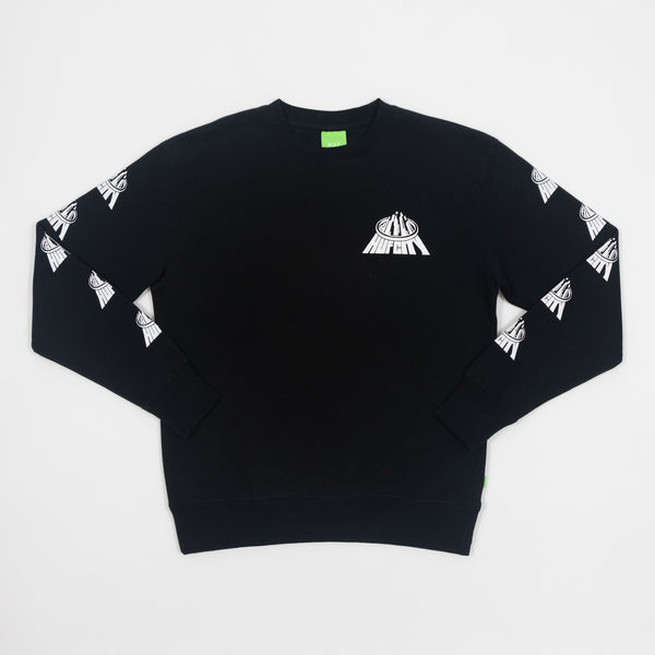 Black City Crewneck Graphic Sweatshirt