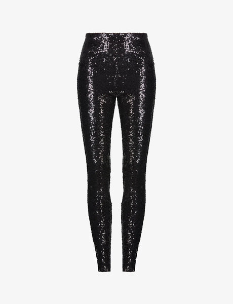 Sequin Leggings - Black