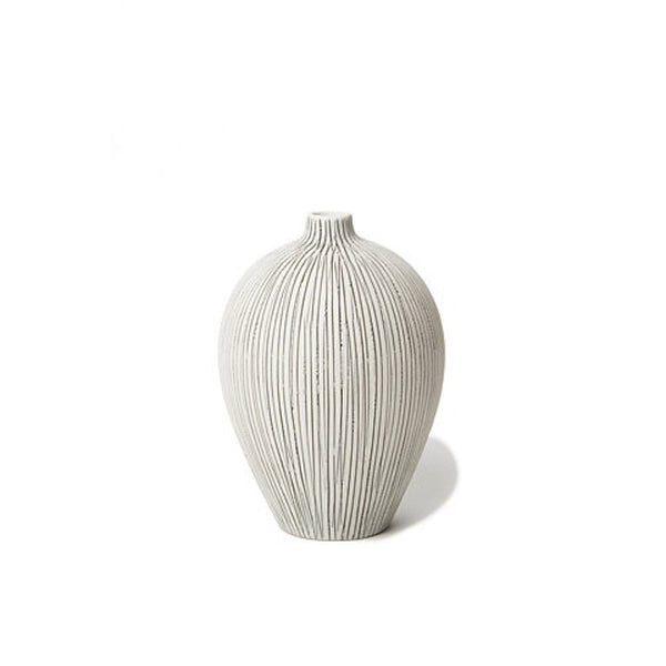 Medium 'ebba' Grey Ceramic Vase