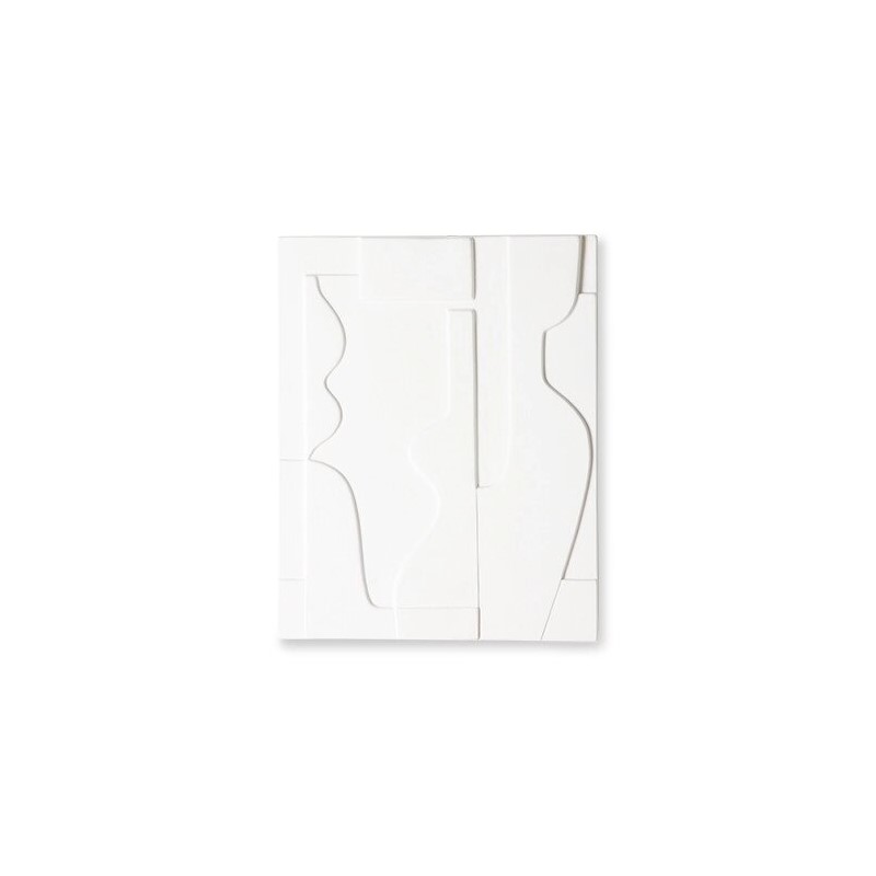 Ceramic Wall Art Panel White