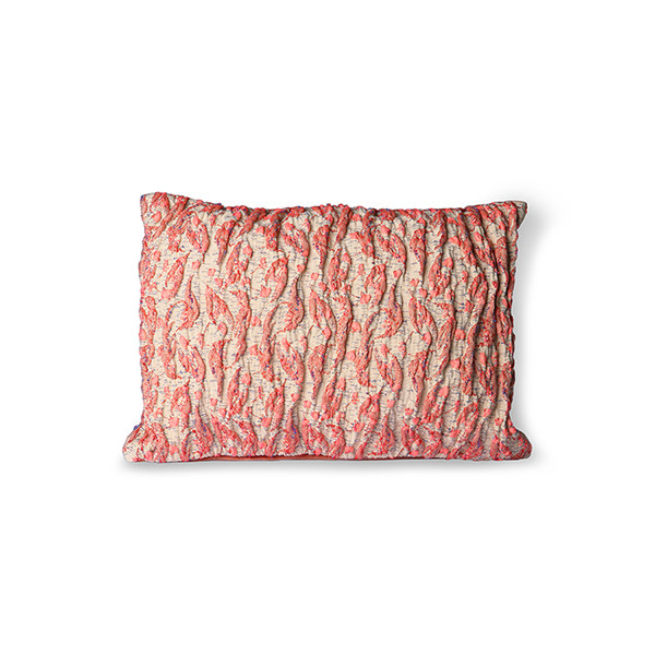 HK Living Jacquard Cushion Red/Pink (40x30cm)