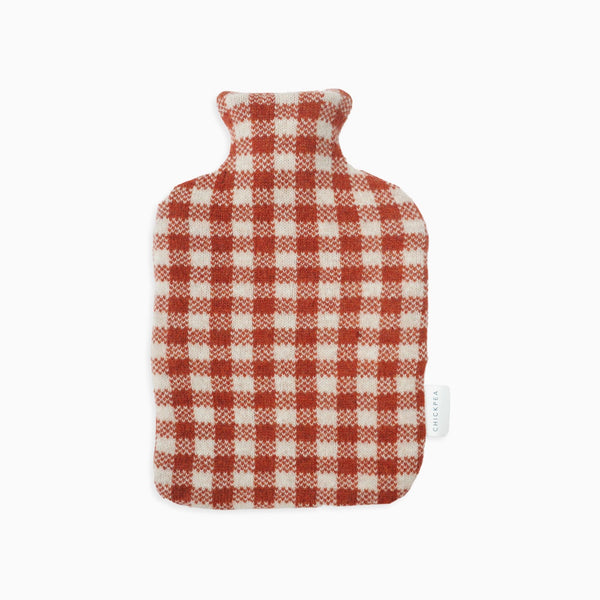 Hot Water Bottle | Rust Gingham