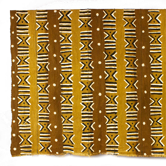 West African Bògòlanfini Mud Cloth 'Mandazi&#x27