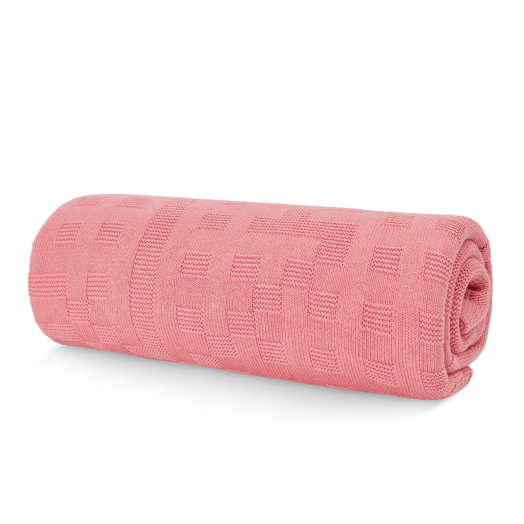 Bitmap Tokyo Solid Pink Throw