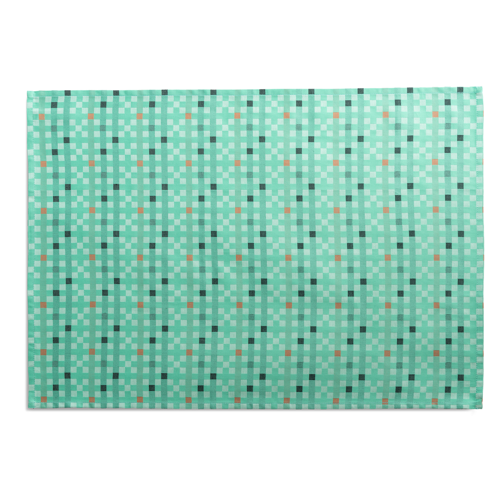 Mosaic Mint Tea Towel