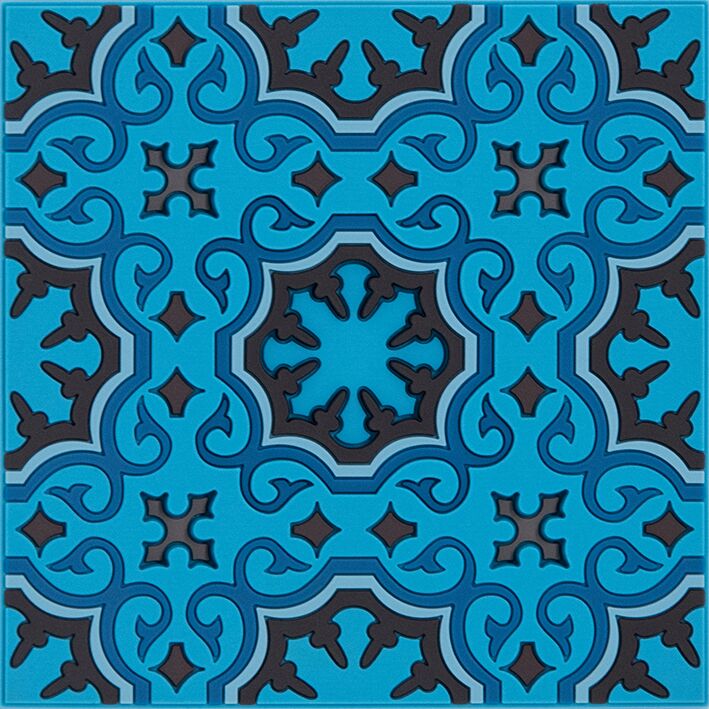 Set of 3 SEJJADEH BLUE Coaster