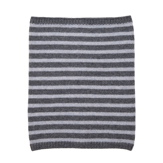 Somerville Breton Cashmere Snood Grey Stripe