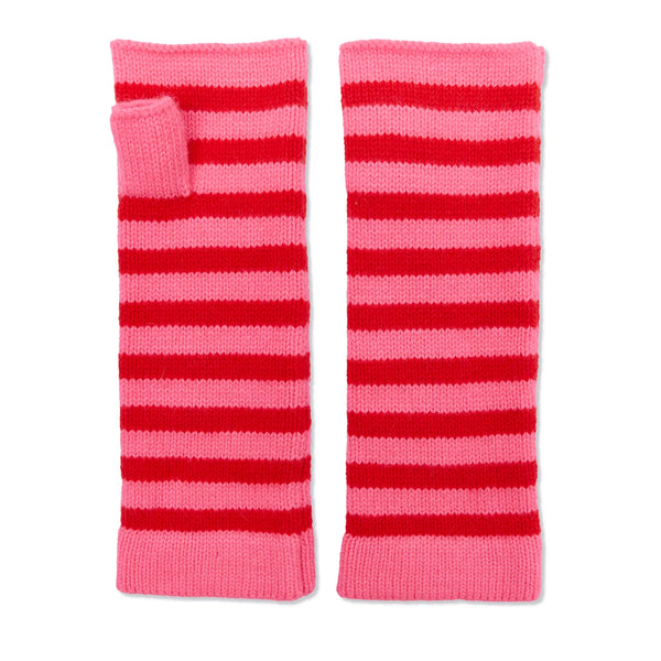 Breton Wrist Warmer Pink/red