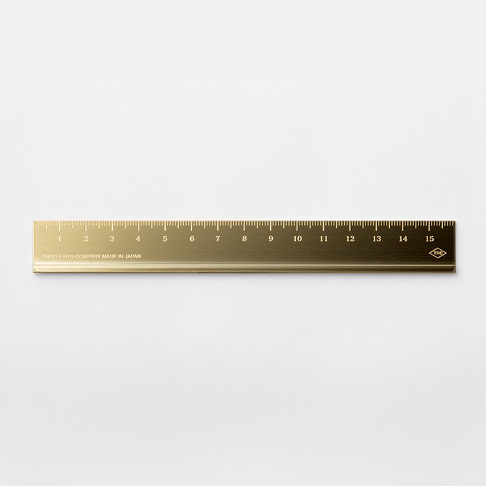 Traveler's Company Solid Brass Ruler