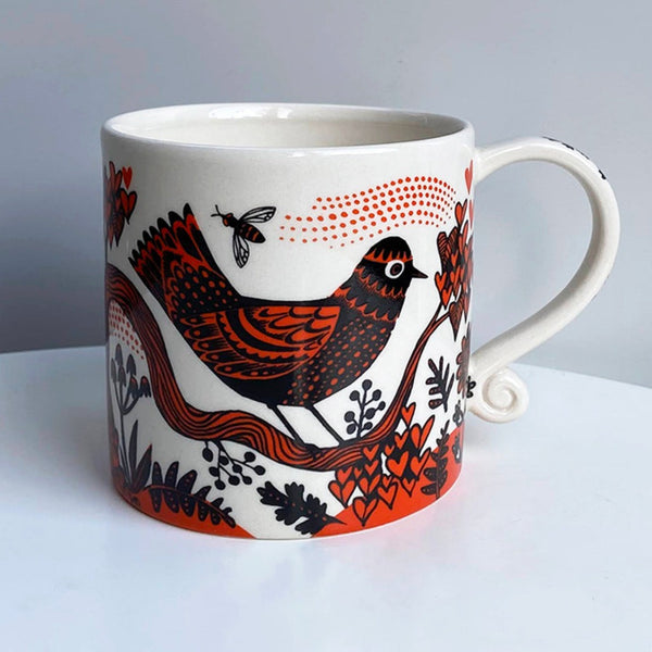 Red Birdie Mug With Box